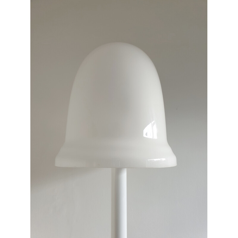 Floor Lamp mid century White Lucite and Metal  by Rodolfo Bonetto for Guzzini, Italy, 1970