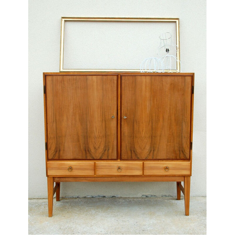 Armoire vintage en teck et palissandre - années 60