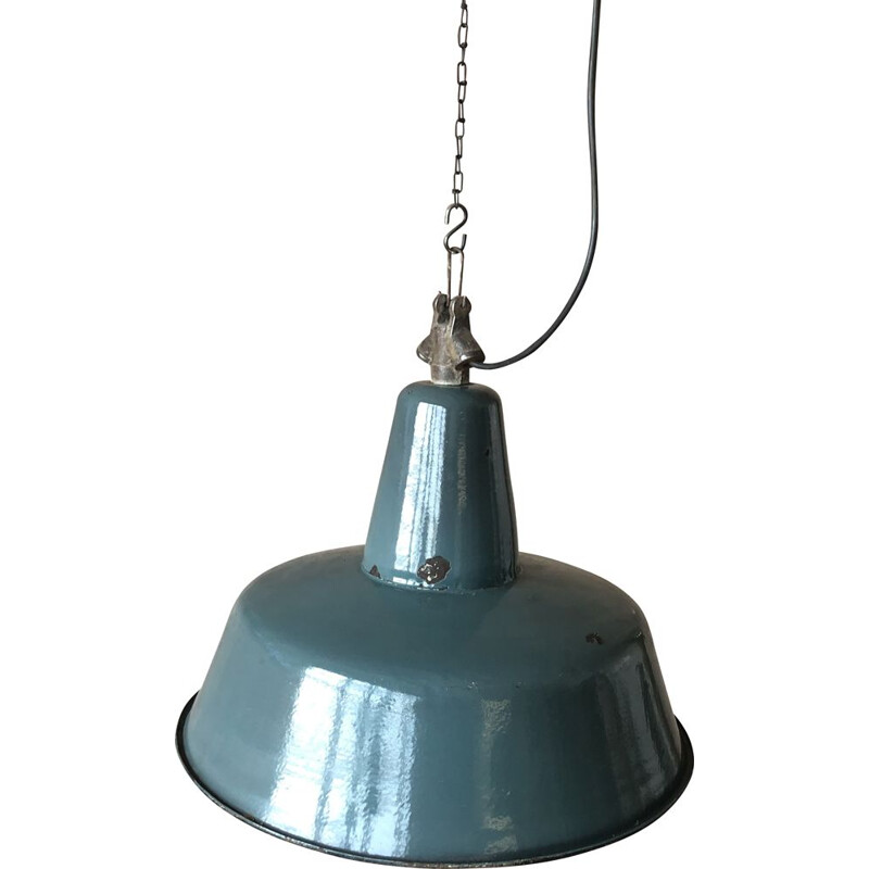 Ceiling Lamp mid century Industrial Factoryfrom Wikasy A23, 1950s