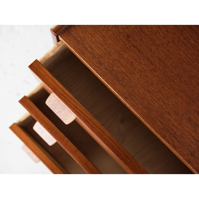 Commode vintage à 3 tiroirs en teck par Poul Volther pour Munch Mobler Danish