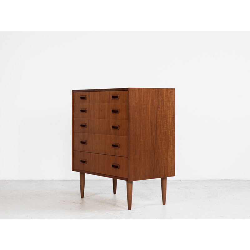 Chest of 5 drawers Midcentury in teak Danish 1960s