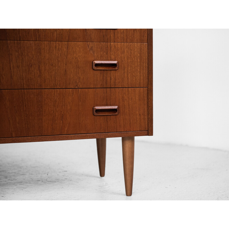 Chest of 5 drawers Midcentury in teak Danish 1960s