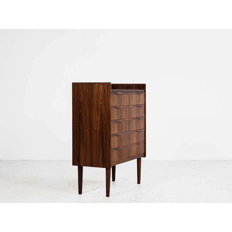 Small chest of 5 drawers Midcentury  in rosewood Danish 1960s