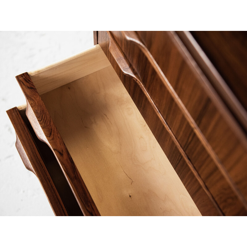 Small chest of 5 drawers Midcentury  in rosewood Danish 1960s