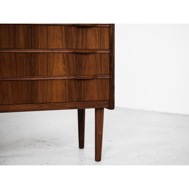 Small chest of 5 drawers Midcentury  in rosewood Danish 1960s