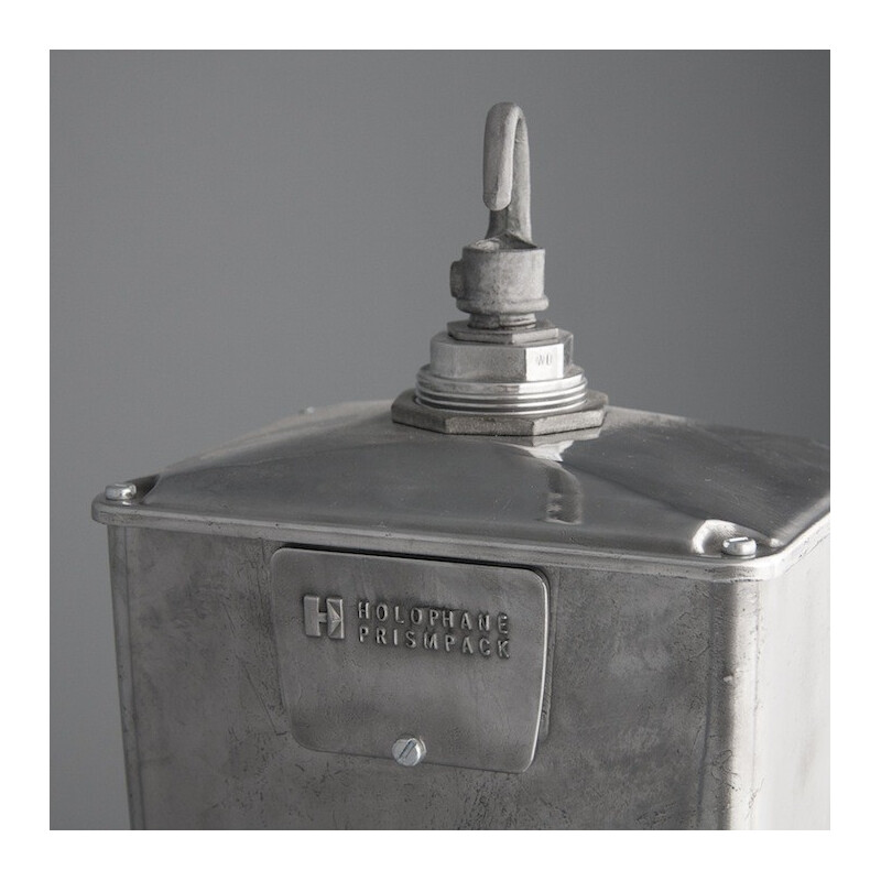 Suspension industrielle Holophane en aluminium - 1960