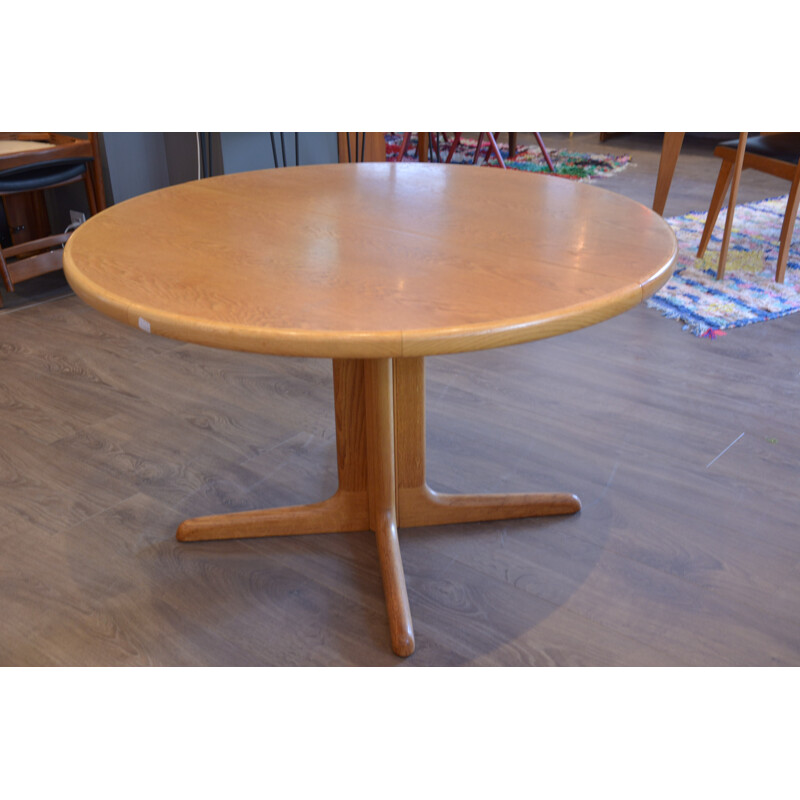 Table extensible scandinave en bois blond - 1960