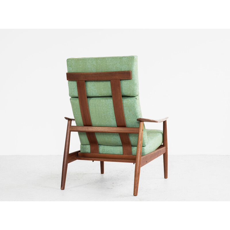 High back easy chair in teak by Arne Vodder for France and Søn 1960s