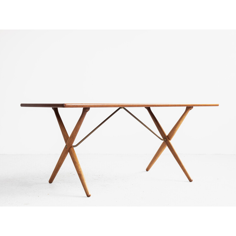 Dining set Midcentury in teak and oak by Hans Wegner Danish 1950s