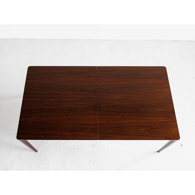 Dining table Midcentury in rosewood by Erik Riisager Hansen for Haslev Danish