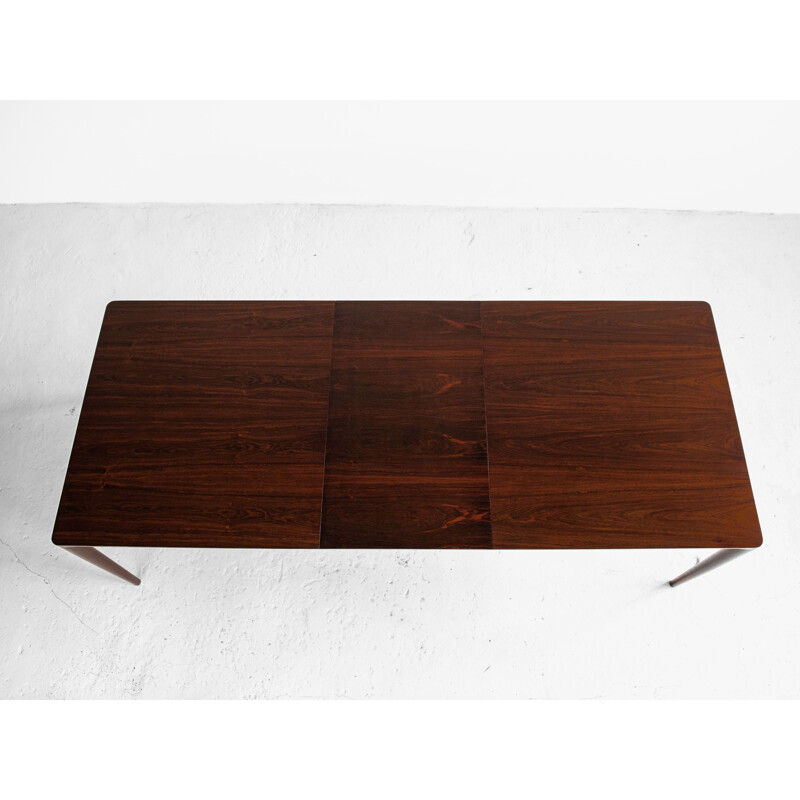 Dining table Midcentury in rosewood by Erik Riisager Hansen for Haslev Danish