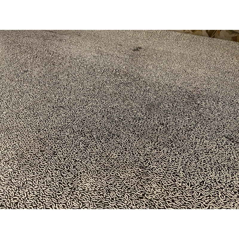 Vintage Dining Room Table with Bone and Resin Buttons by Ado Chale, Belgium 1970