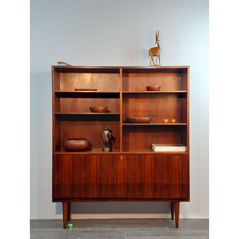 Vintage Storage Cabinet Rosewood by Omann Jun, Scandinavian 1960