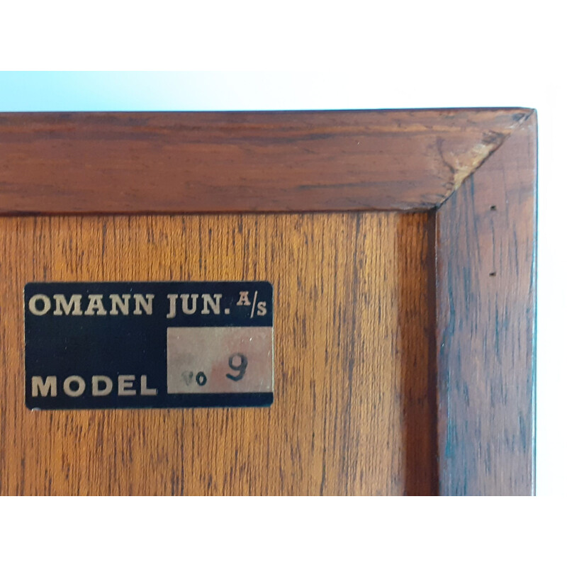 Meuble de Rangement vintage Palissandre par Omann Jun, Scandinave 1960