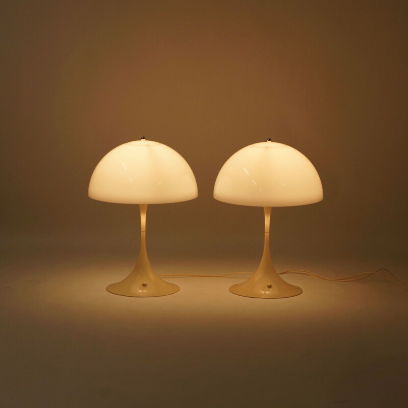 Paire de lampes de table vintage Panthella de Verner Panton pour Louis Poulsen, 1970