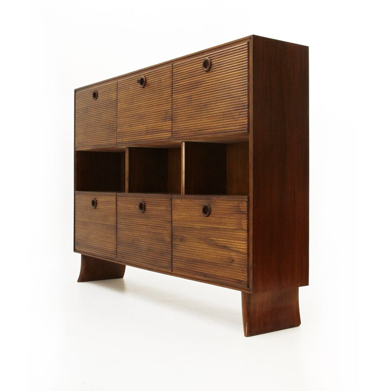 Buffet haut vintage de Paolo Buffa par Galdino Maspero, 1930