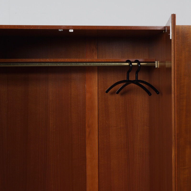 Teak Wardrobe Mid-Century  with Four Doors, 1960s