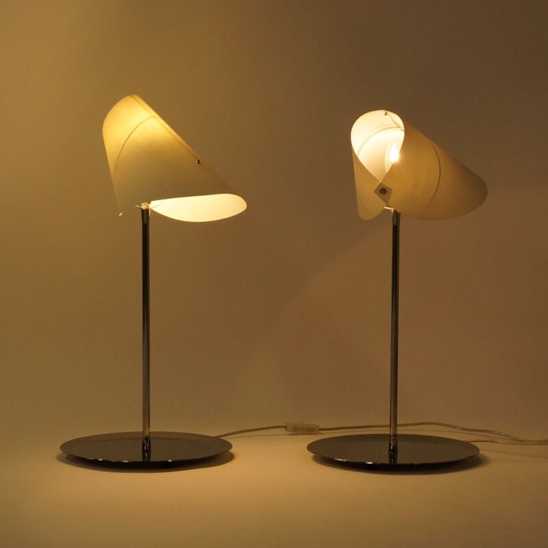 Coppia di lampade da tavolo Reu Ferou di Man Ray, Edizione, Dino Gavina, 2000