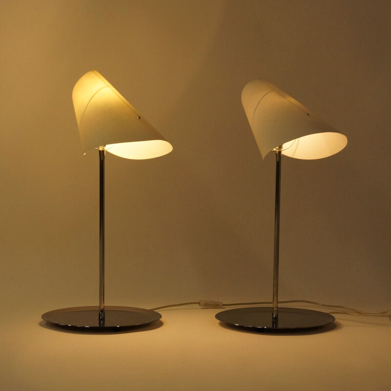 Pair of Table Lamps Reu Ferou by Man Ray, Edition, Dino Gavina, 2000s