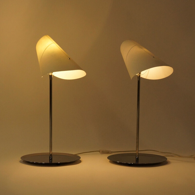 Paire de lampes de table Reu Ferou de Man Ray, Edition, Dino Gavina, 2000