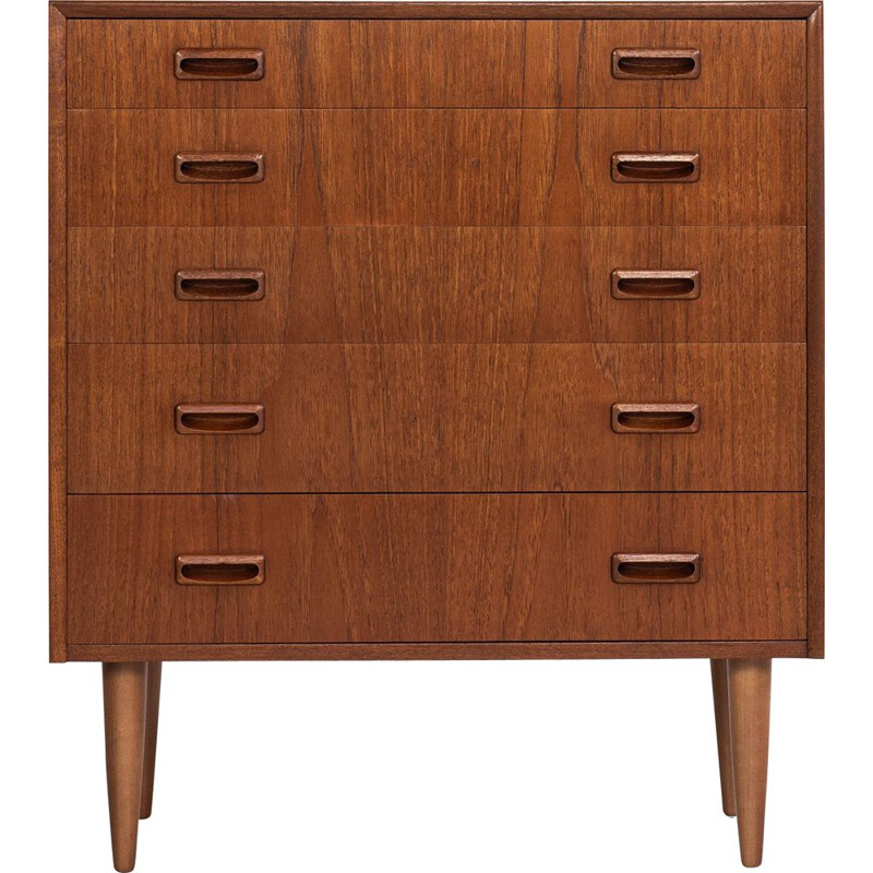 Chest of 5 drawers Midcentury in teak Danish 1960s