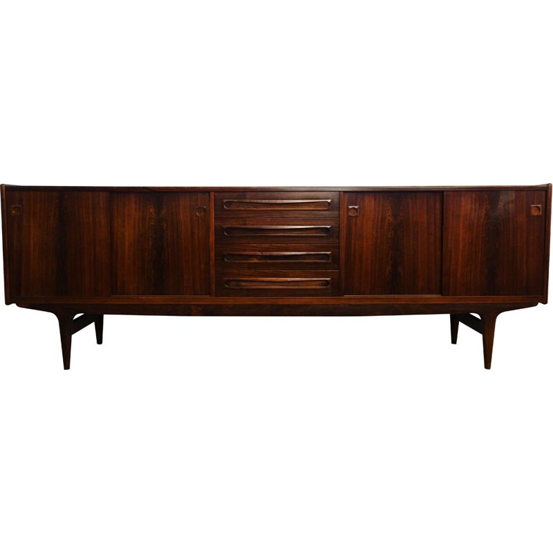 Enfilade vintage en palissandre de Rio de Johannes Andersen scandinave  1960