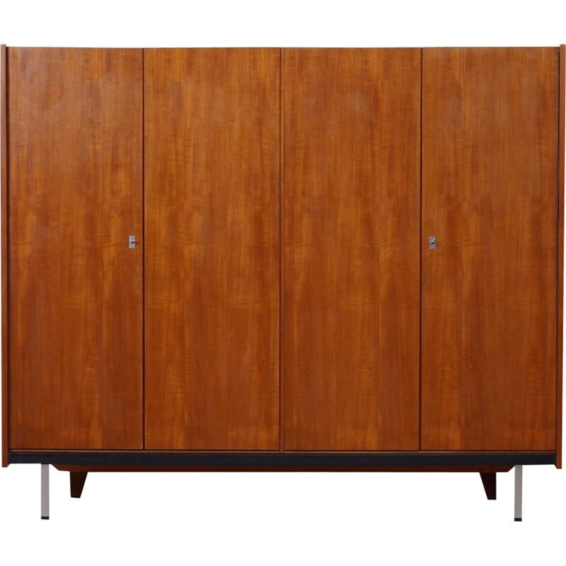 Teak Wardrobe Mid-Century  with Four Doors, 1960s