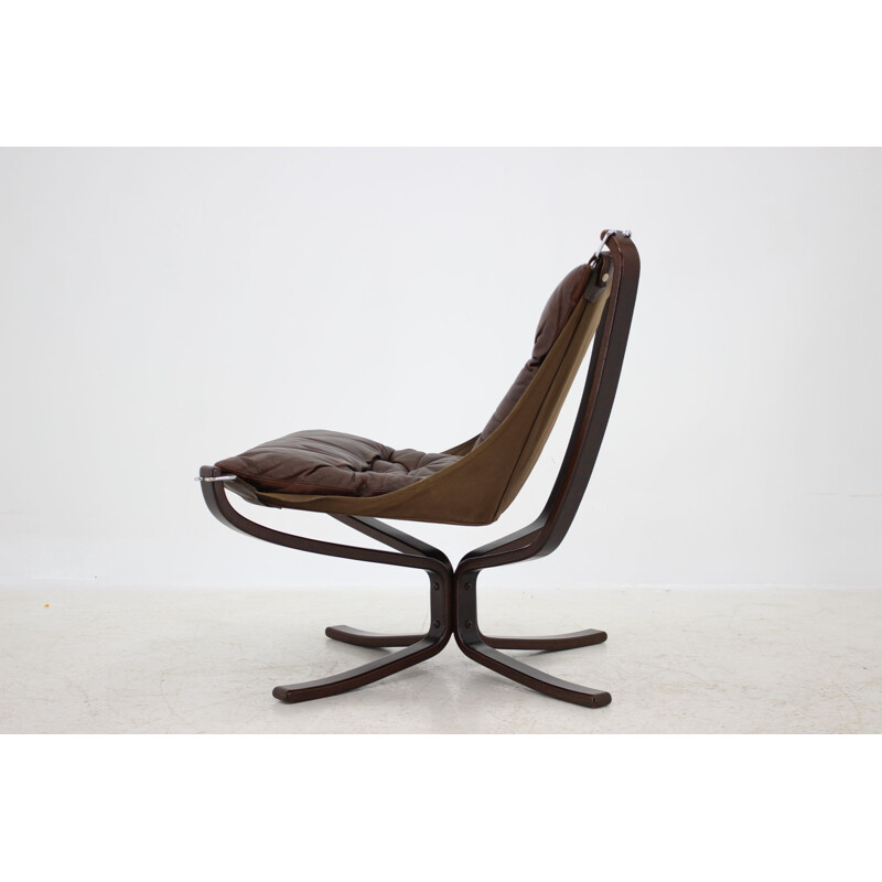 Falcon Chair vintage de Sigurd Ressell pour Vatne Mobler 1970