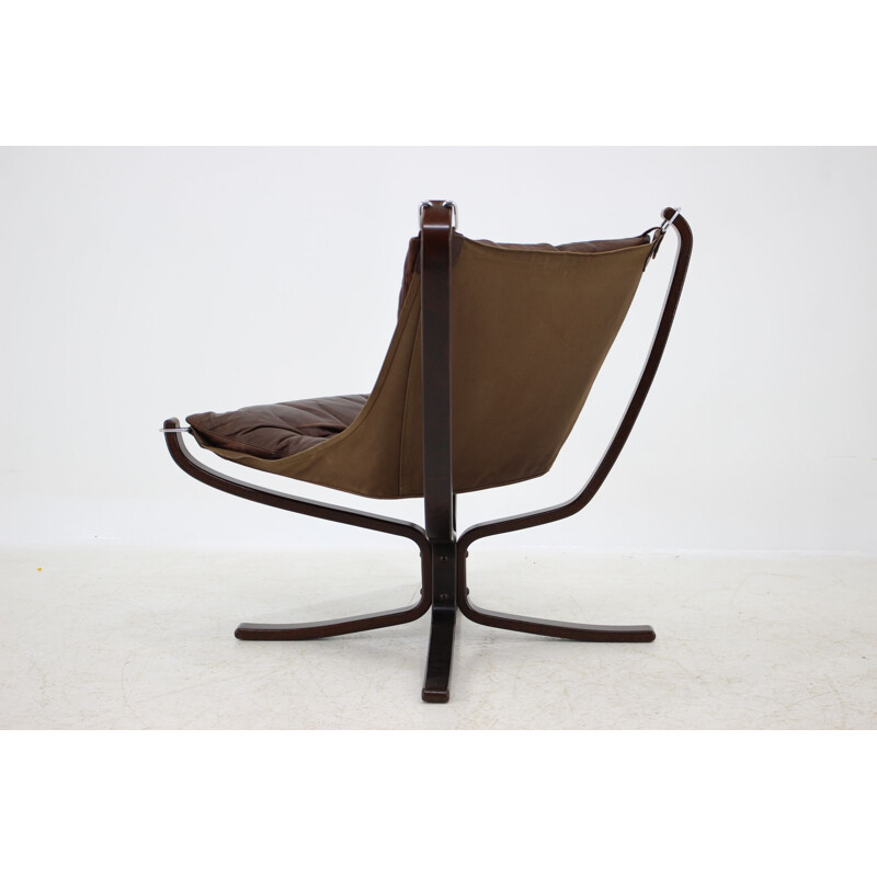 Falcon Chair vintage de Sigurd Ressell pour Vatne Mobler 1970