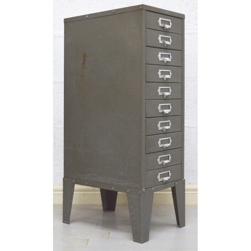Vintage metal industrial cabinet - 1960s