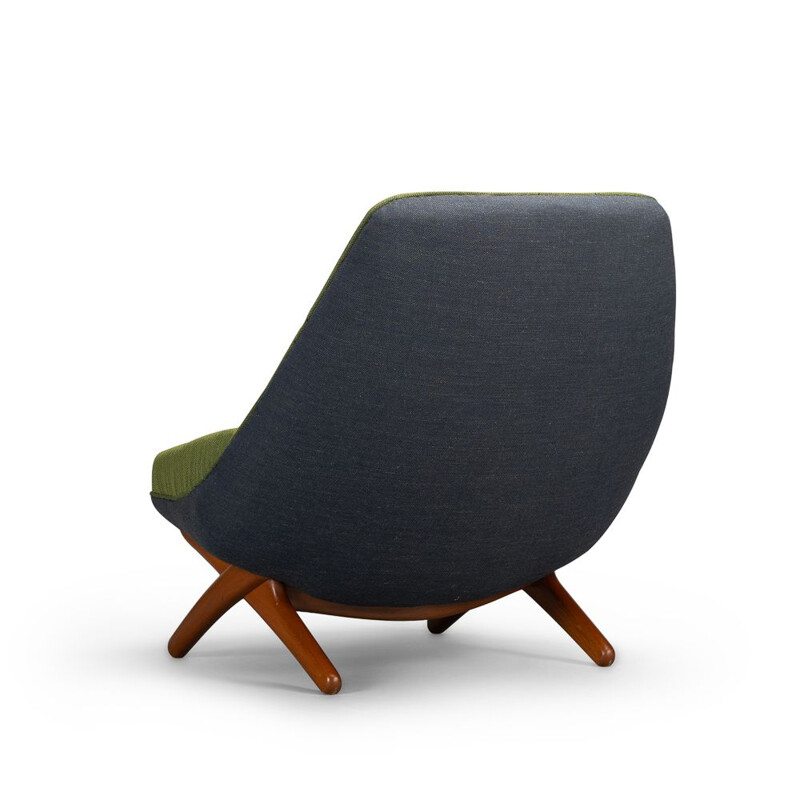 Cadeira Vintage Modelo ML-91Reupholsteredby Illum Wikkelsø, Dinamarca 1960