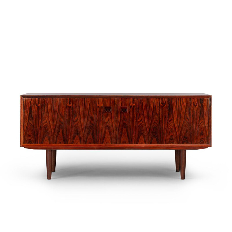 Low Sideboard vintage Danish Rosewood by Brouer for Brouer Møbelfabrik, 1960s