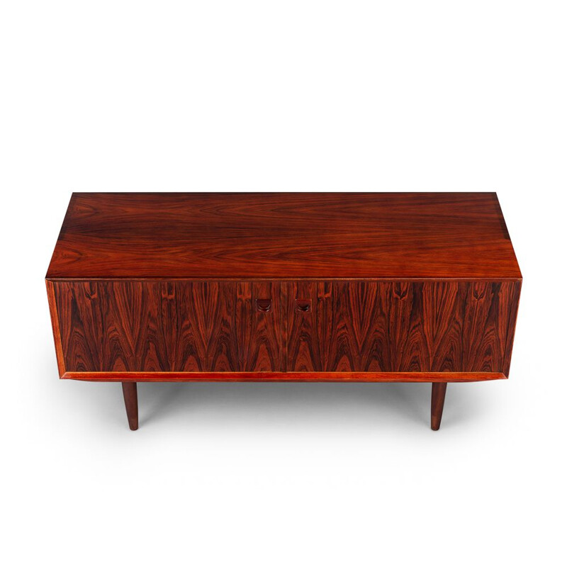 Low Sideboard vintage Danish Rosewood by Brouer for Brouer Møbelfabrik, 1960s