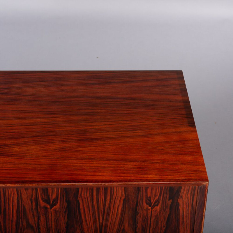 Low Sideboard vintage Danish Rosewood by Brouer for Brouer Møbelfabrik, 1960s