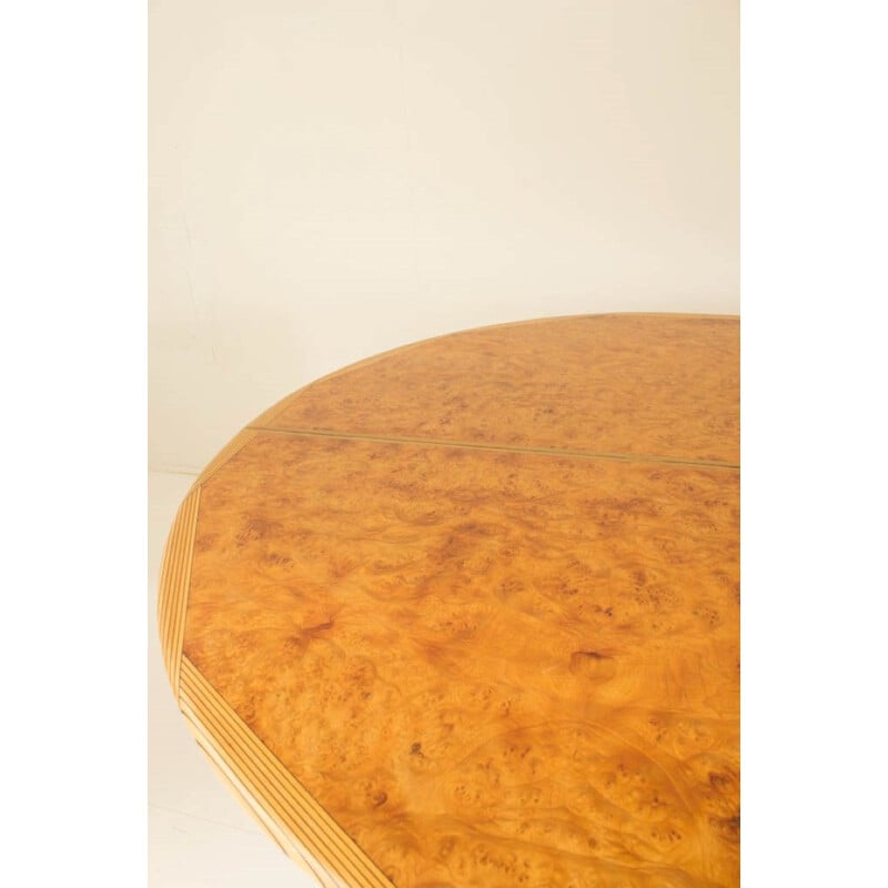 Oval dining table vintage Artona collection by Afra and Tobia Scarpa for Maxalto 1975