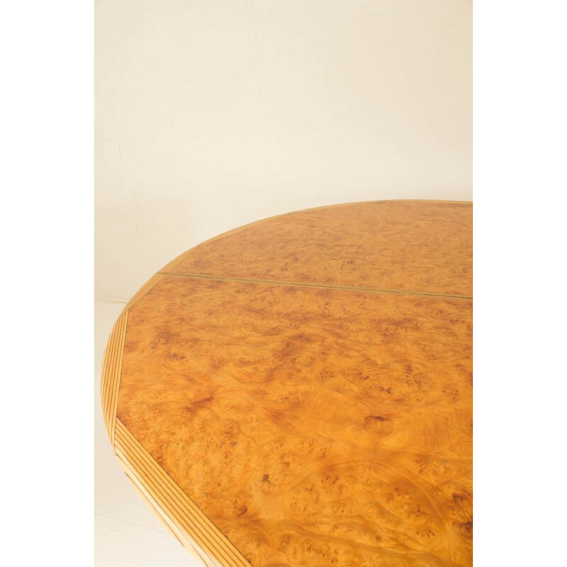 Table de salle à manger vintage ovale collection Artona  par Afra et Tobia Scarpa pour Maxalto 1975