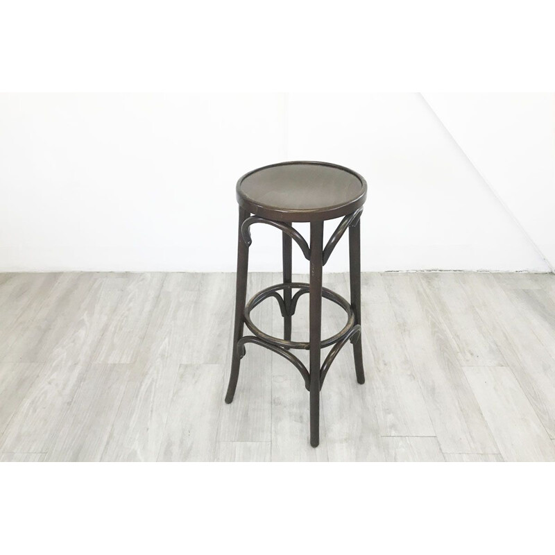 Vintage bistro stool bentwood ebony color