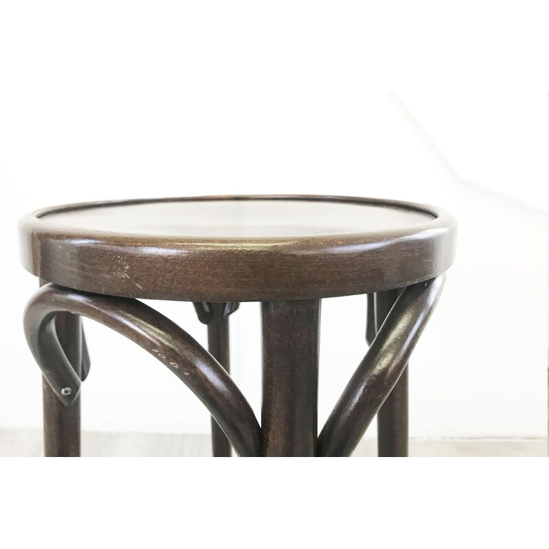 Vintage bistro stool bentwood ebony color