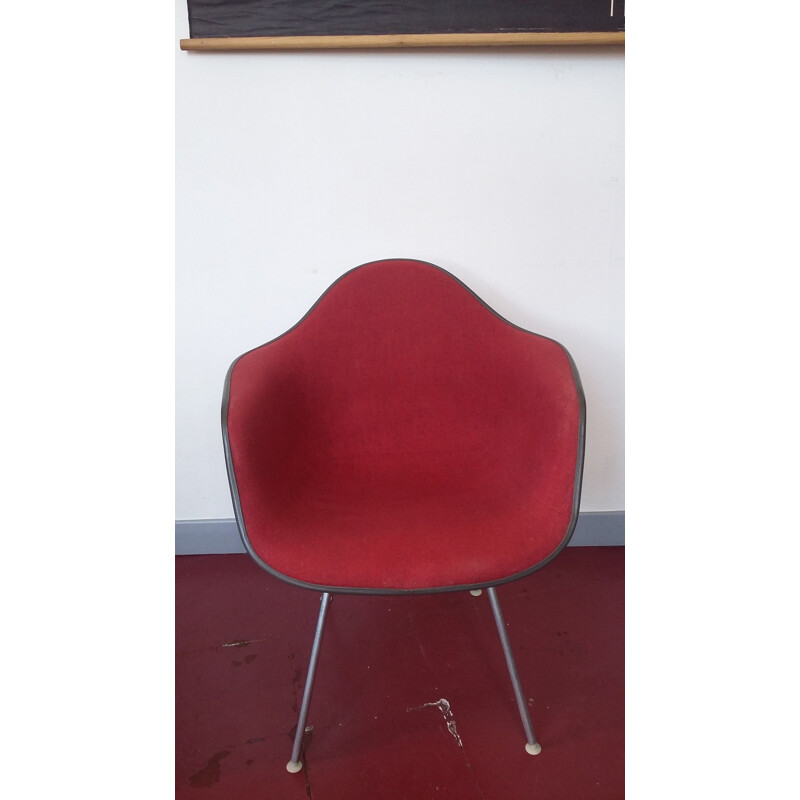 Herman Miller "La Fonda" red armchair, Charles & Ray EAMES - 1972