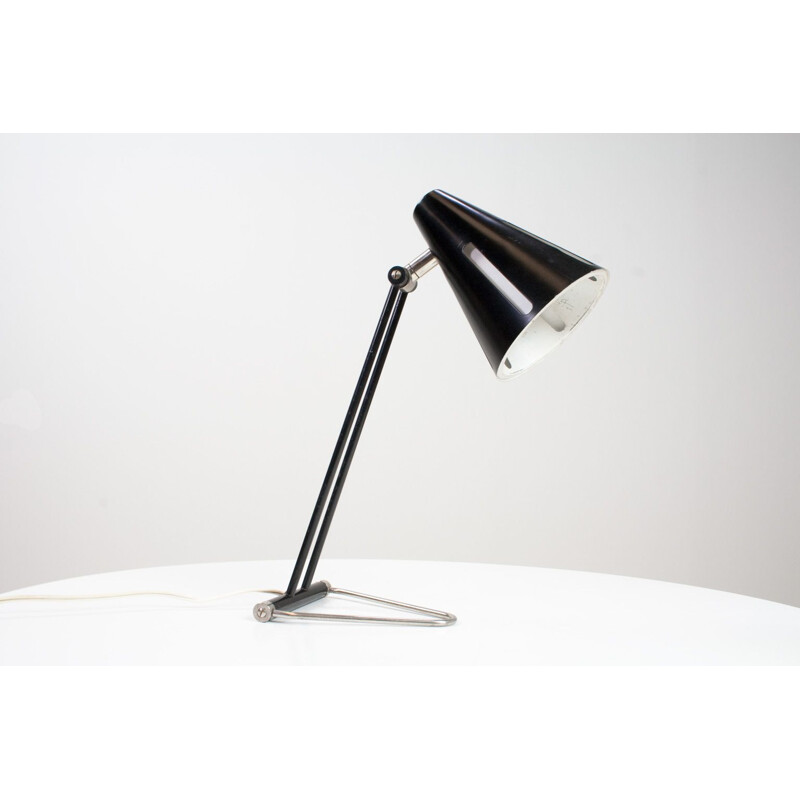 Desk light Vintage Hala Sun serie in Black by Busquet 1955