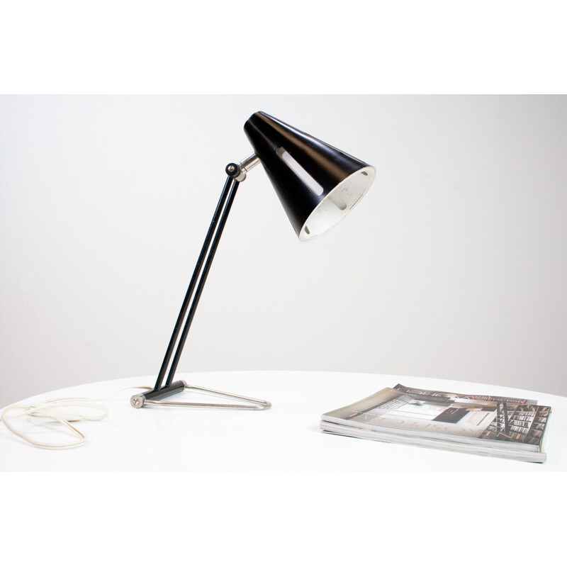 Desk light Vintage Hala Sun serie in Black by Busquet 1955