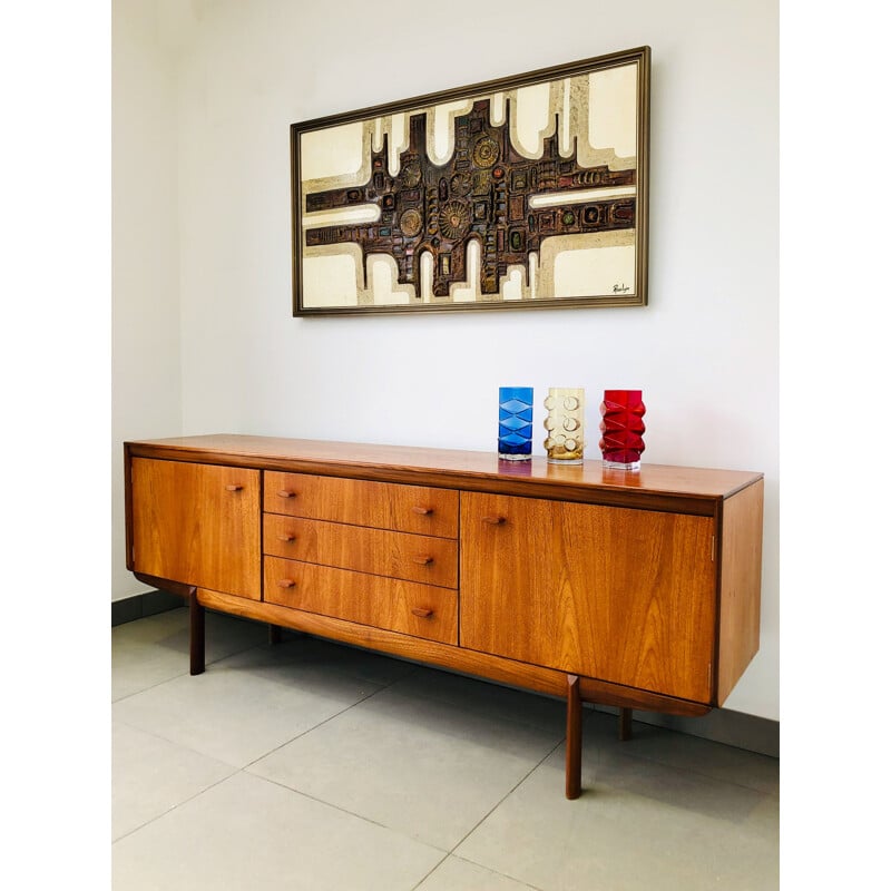 Sideboard White & Newton Teak and Afromoasia Mid Century 1960s