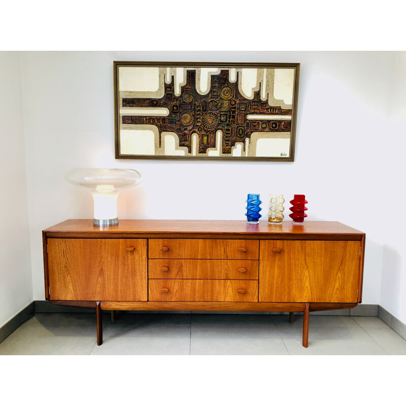 Sideboard White & Newton Teak and Afromoasia Mid Century 1960s