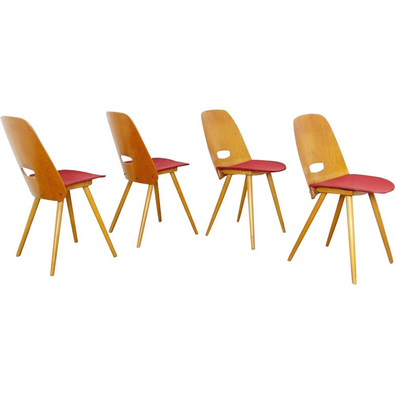 Set of Dining chair by Frantisek Jirak Czechoslovakia 1960s