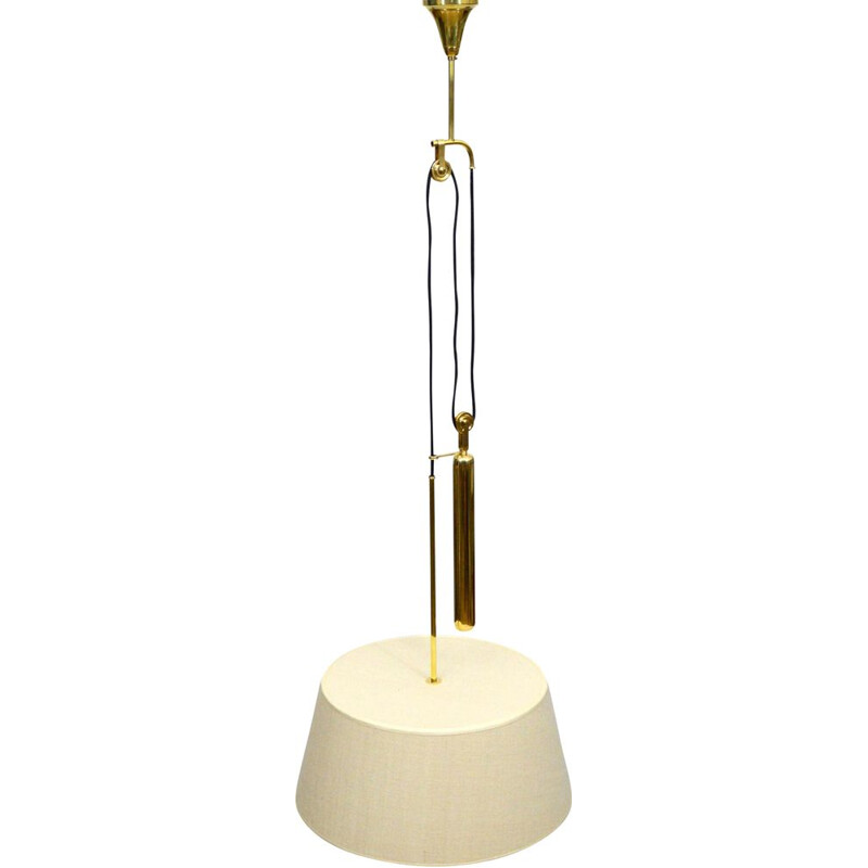 Counterweight Ceiling Lamp mid century, To Gino Sarfatti For Arteluce, Italy, 1940s