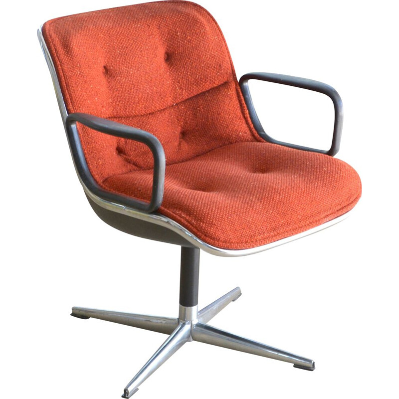 Vintage executive chair by Charles Pollock, Knoll edition 1963