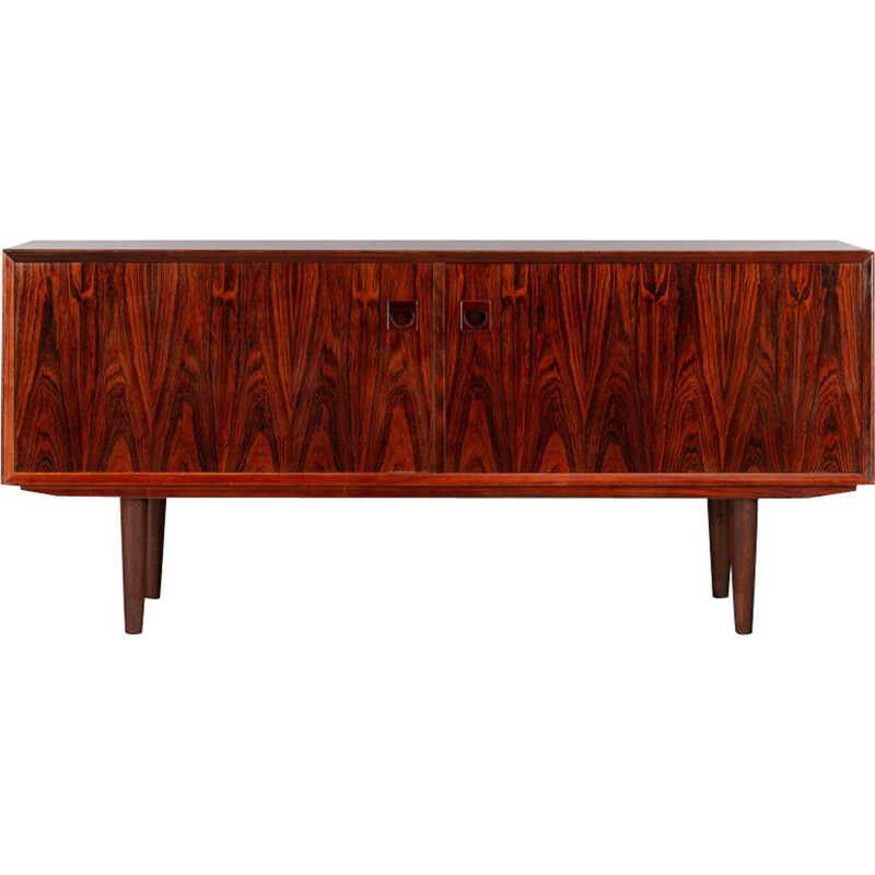 Low Sideboard vintage Danish Rosewood by Brouer for Brouer Møbelfabrik, 1960s