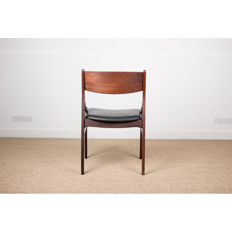 Suite of 4 Vintage Rio Rosewood Chairs by Vestervig Eriksen Danish 1960s