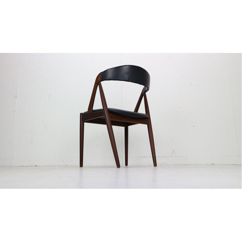 Set of 4 Teak 'a' vintage Frame Chairs Kai Kristiansen Model 31 for Schou Andersen, 1960