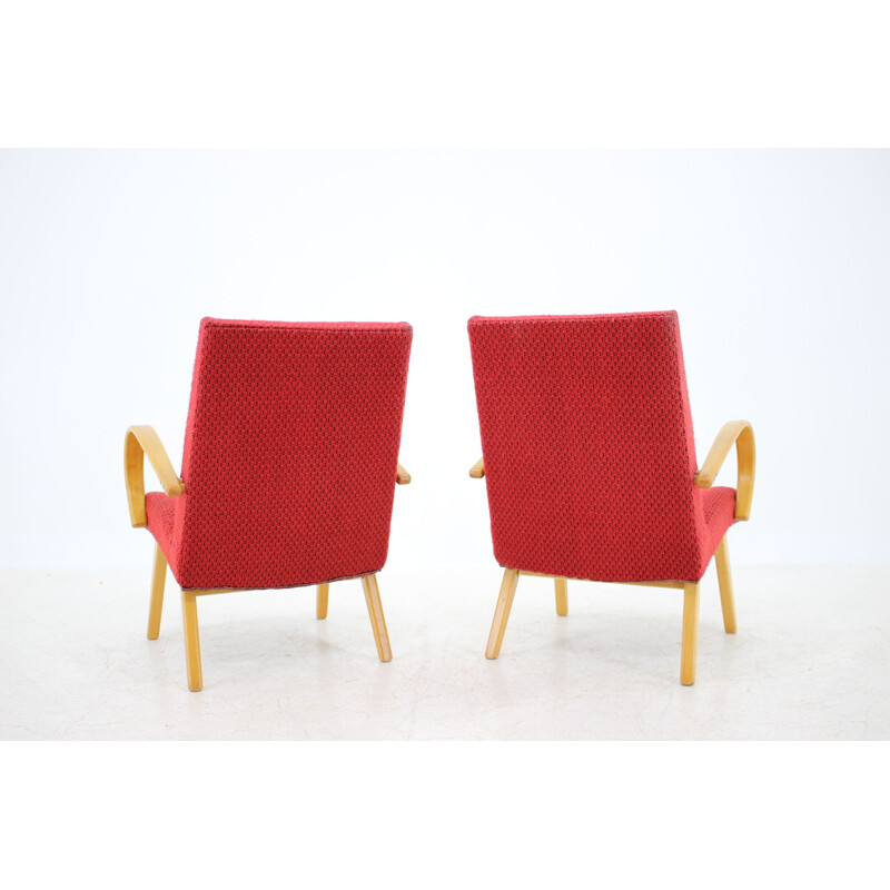Paire de fauteuils lounge Thon -Thonet vintage , 1960